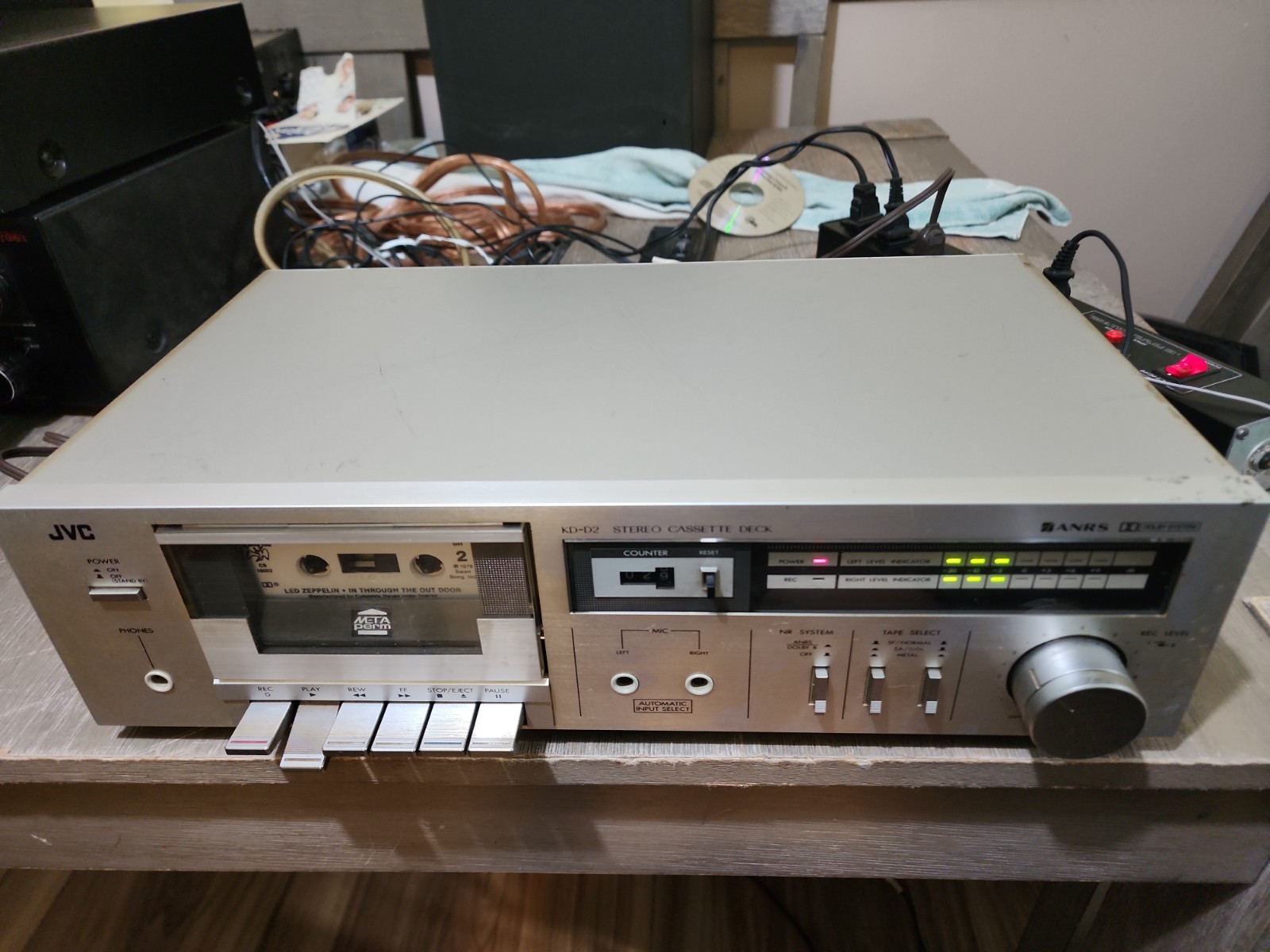 JVC KD-D2 Stereo Cassette Deck- Tested Working