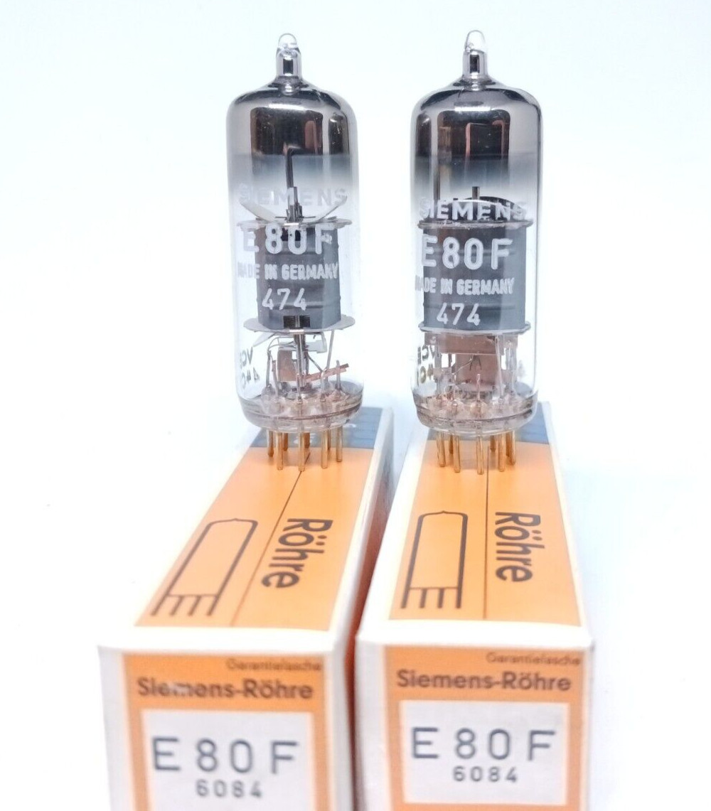 2 x E80F SIEMENS/PHILIPS TUBE MATCHED NOS ;422