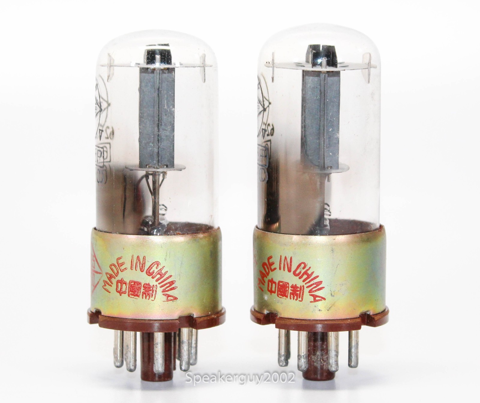 2X Nanking Metal Base 6H8C 6N8P 6SN7 Vacuum Tubes / KT2