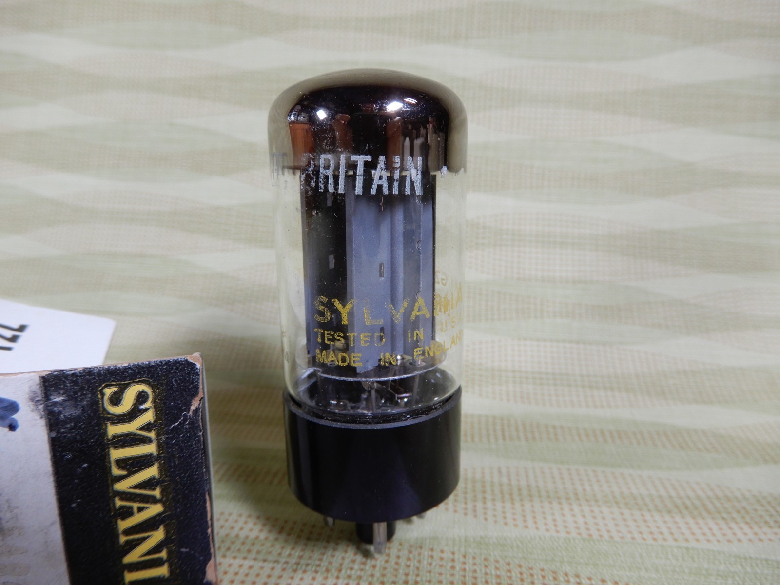 Sylvania Mullard f32 NOS 5AR4 GZ34 Vacuum Tube Amplitrex Tested and Guaranteed 2