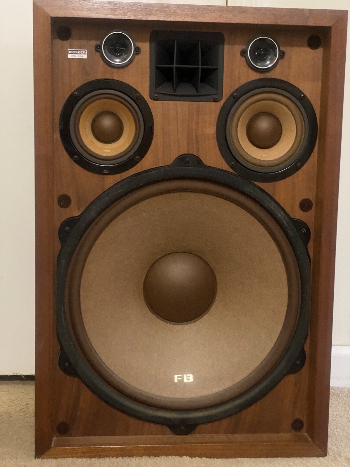 Pioneer CS-99A FB 5-way Wood Speaker Pair Vintage Great Condition