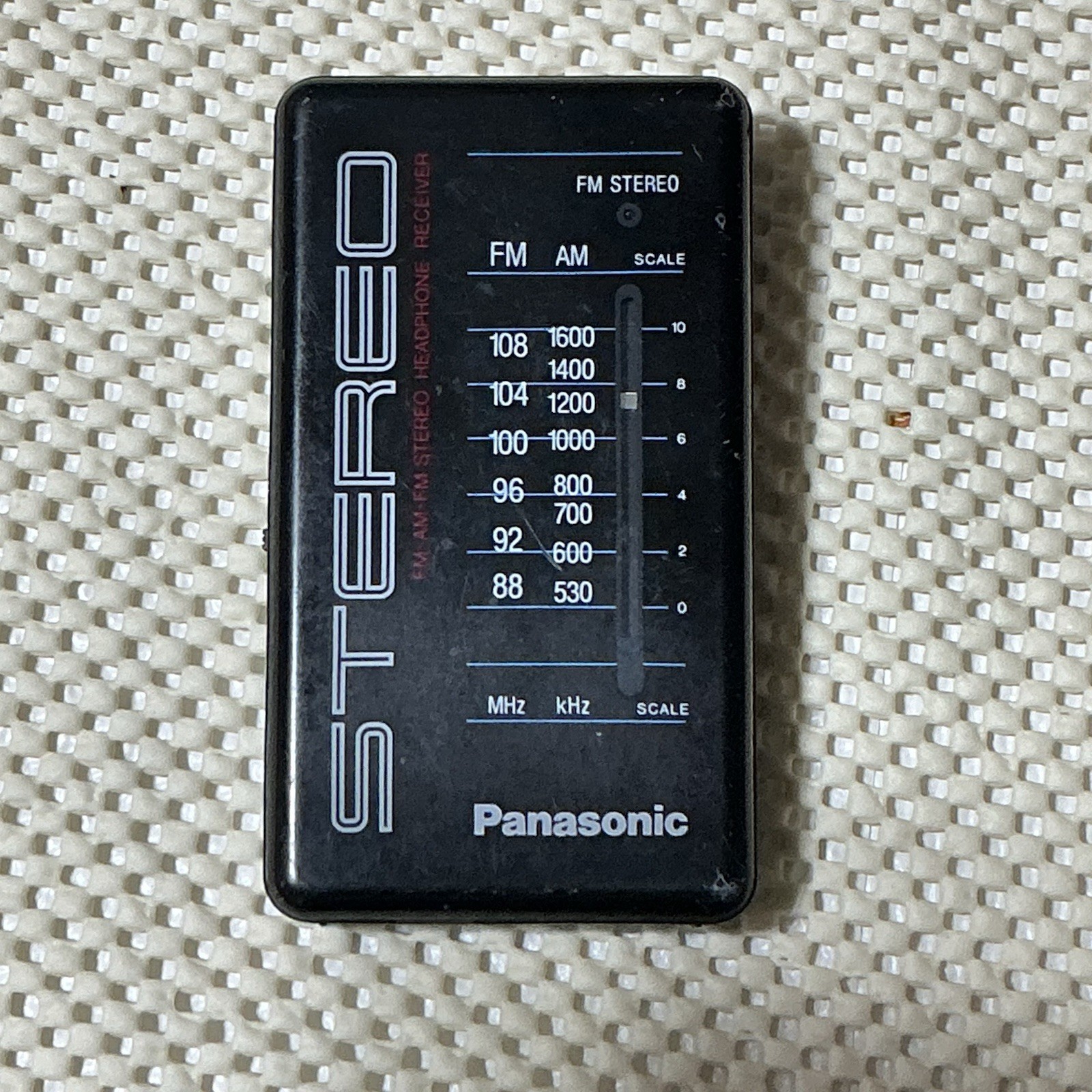Panasonic RF-422 Vintage AM/FM Stereo Pocket Radio Receiver Tested Works Ja