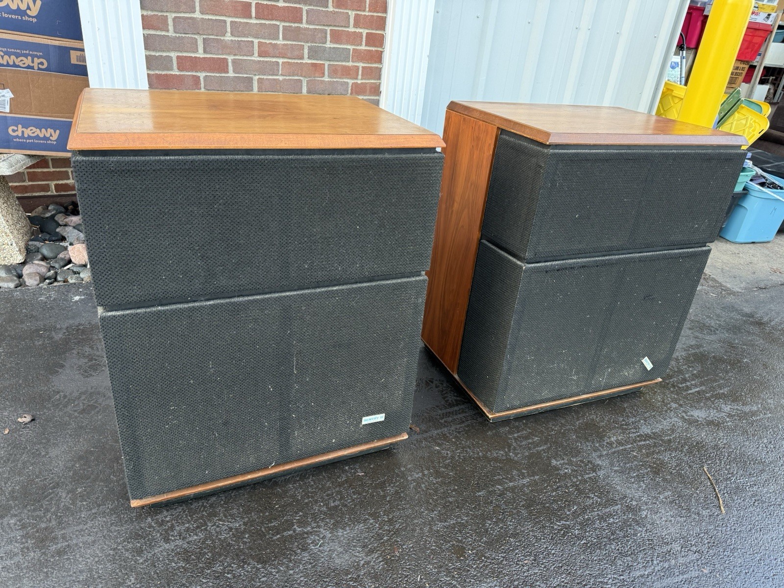 Vintage Electro-Voice Sentry III Professional Loudspeaker System Pair EV Monitor