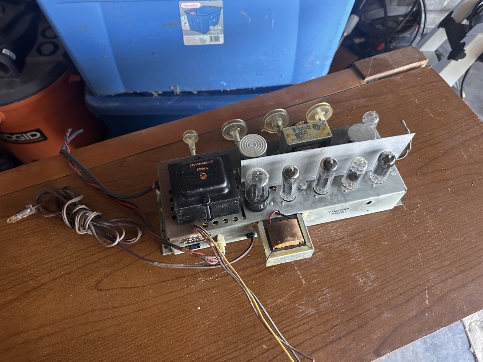 RCA RS171D-1 Tube Amplifier – (2) 6BQ5, (3) 6CG7, (1) 5Y3-GT (From PM-19)