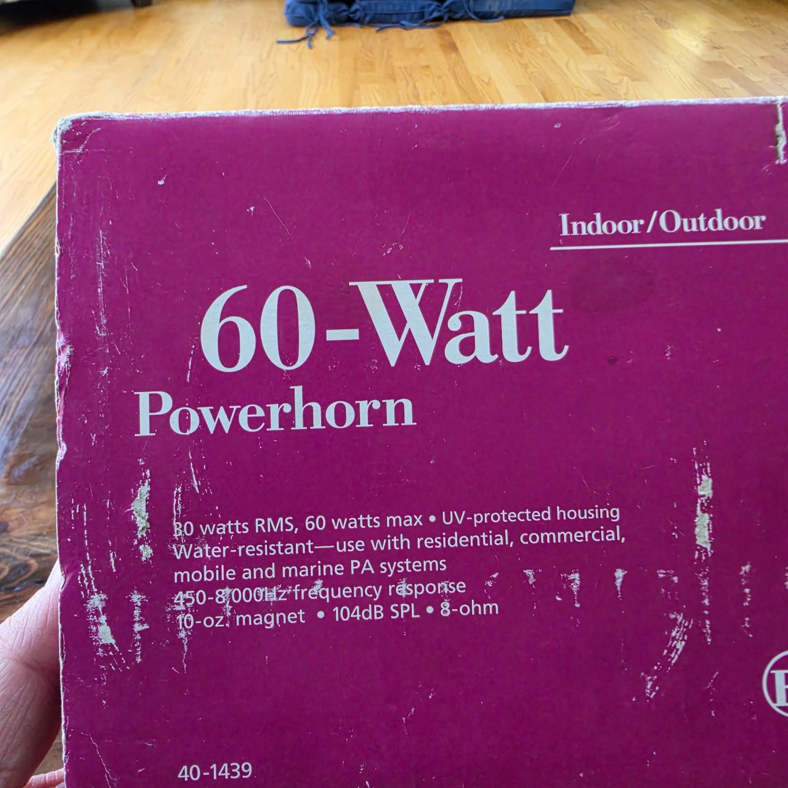 RadioShack Powerhorn 40-1439 60 Watt Max 30 Watt RMS New NOS 104dB 8-ohm