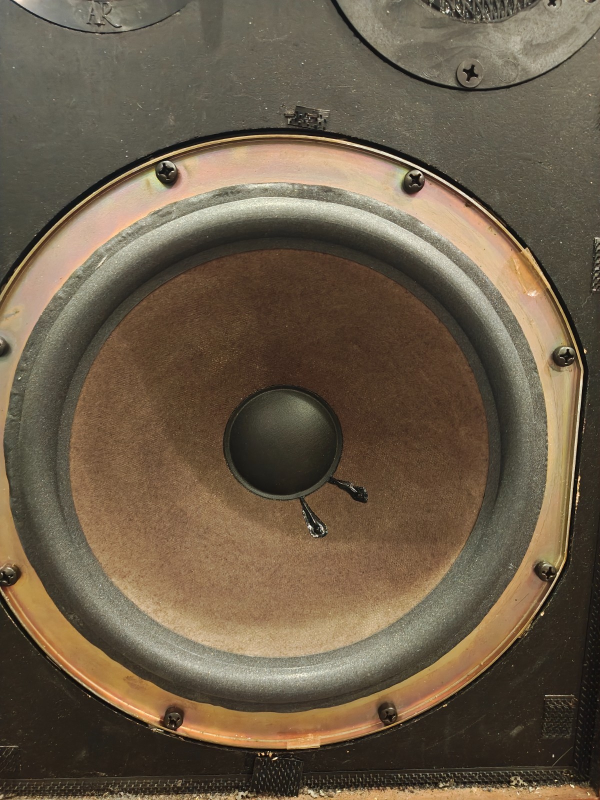 Acoustic Research AR-11b Vintage Speakers / Freshly refoamed / Yellow Tweeters