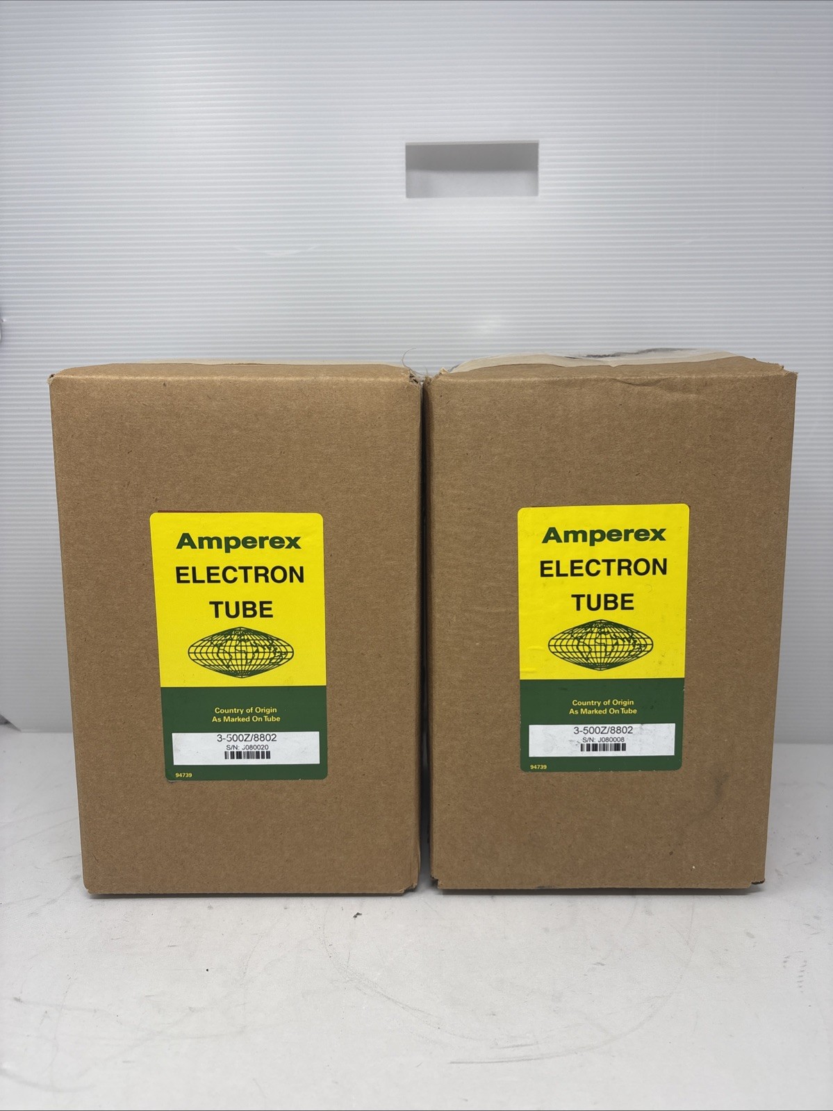 NEW MATCHED PAIR AMPEREX 3-500Z / 8802 TUBES Sealed Never Used