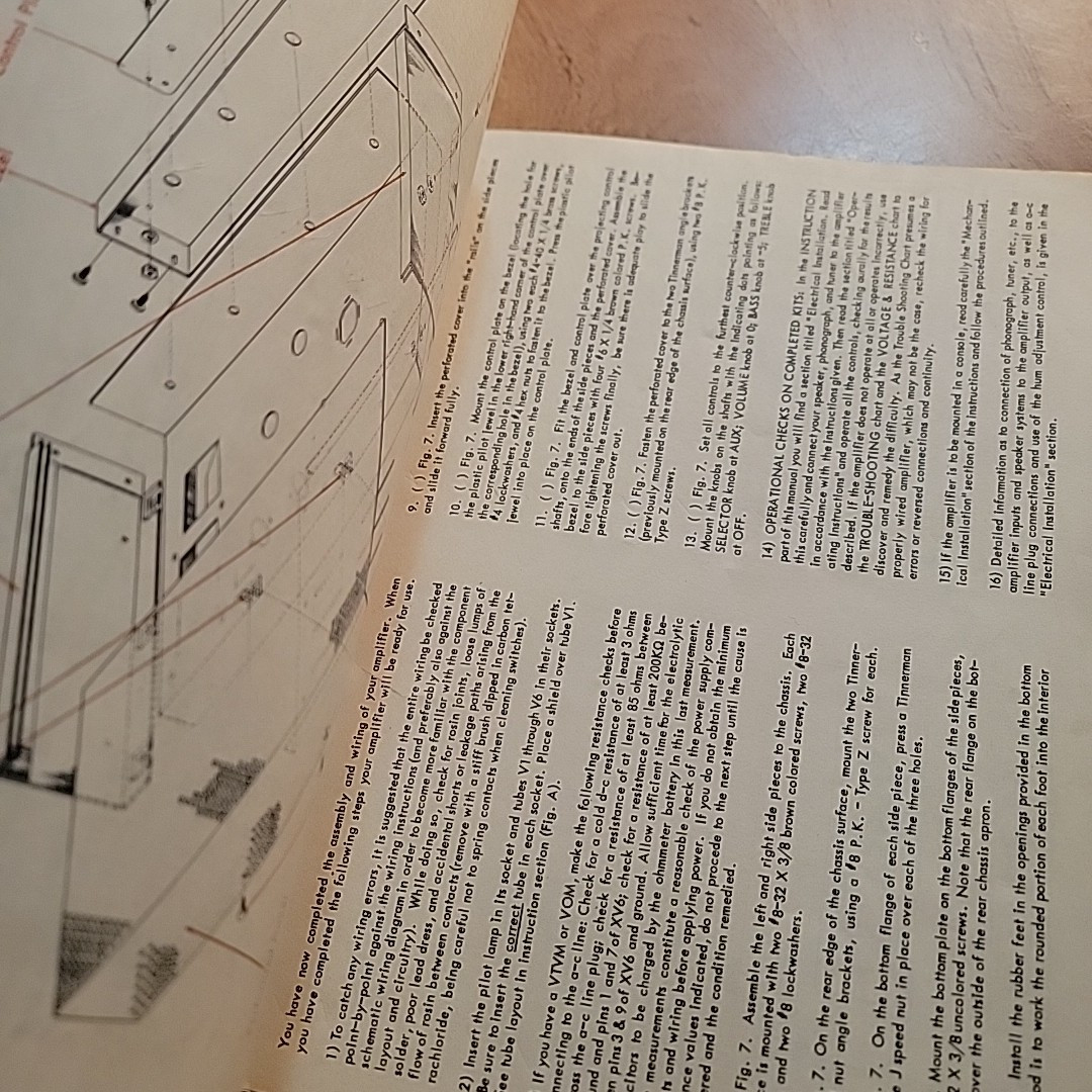 Eico HF-12 mono tube amplifier assembly & operation manual