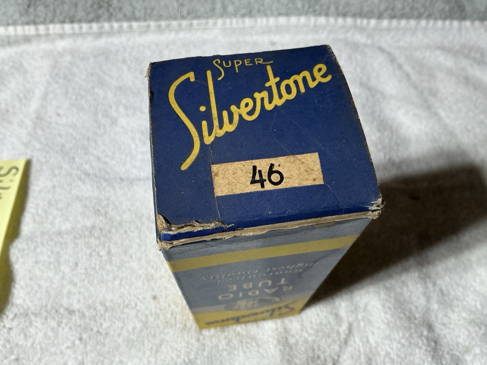 SUPER SILVERTONE Type 46 Vacuum Tube Audio Amplifier 96% TV-7D/U Tested W/ Box