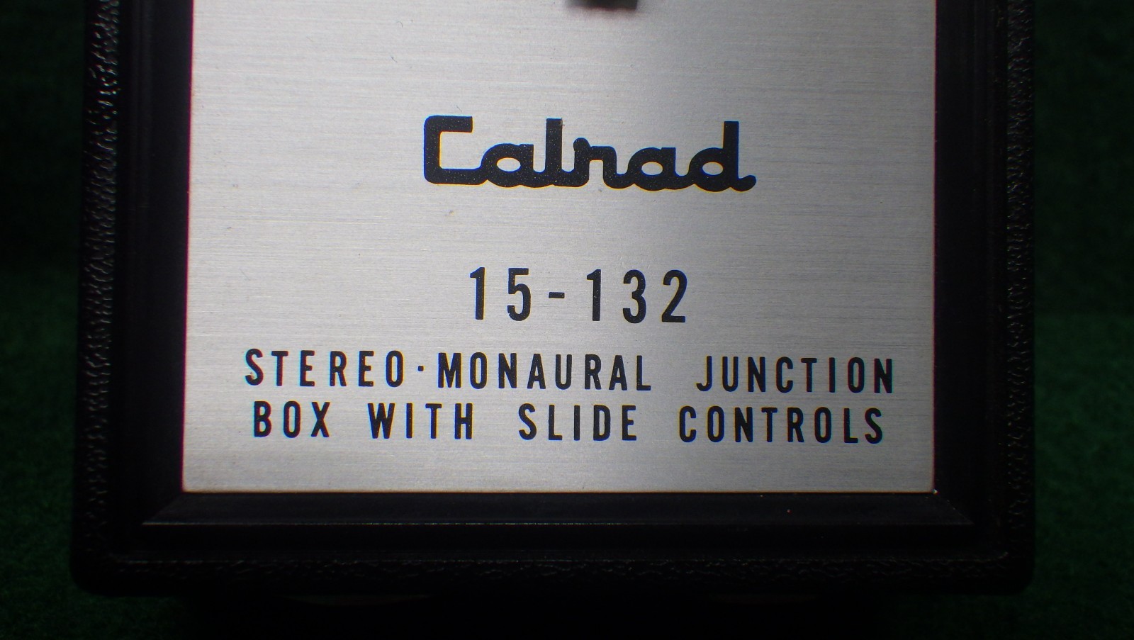Vintage Calrad Stereo-Monaural Junction 15-132 w/1/4″ Phono Plug Slider