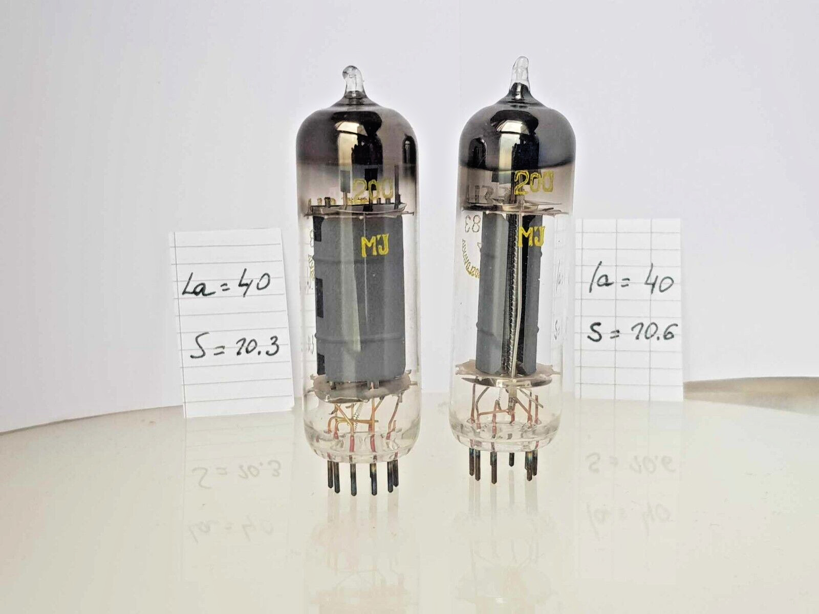 2 x EL83 TESLA MATCHED PAIR 1973y Power PENTODE TUBE 6CK6 SAME CODES