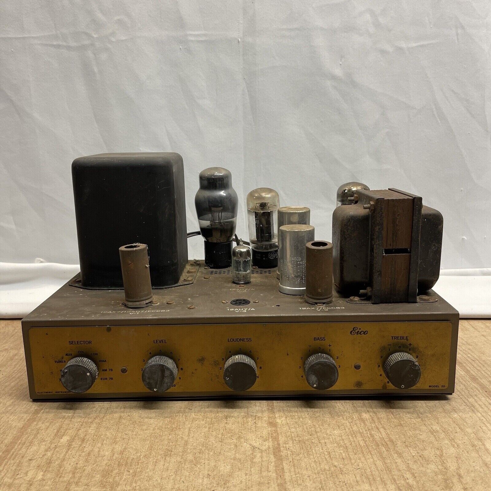 Vintage Eico HF-20 Tube Audio Amplifier – for parts / not working