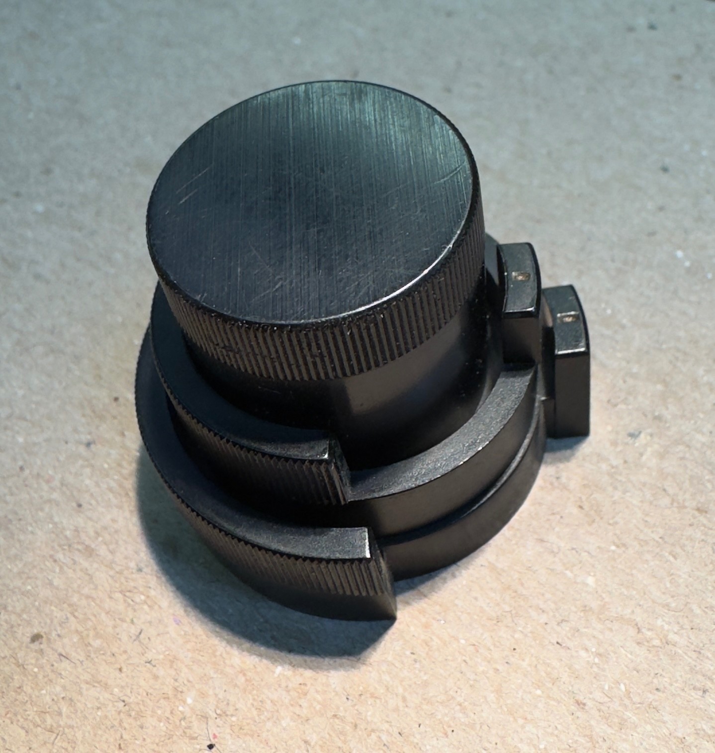 Nakamichi TD-1200/1200ii replacement knobs – 1 set of three recast originals –