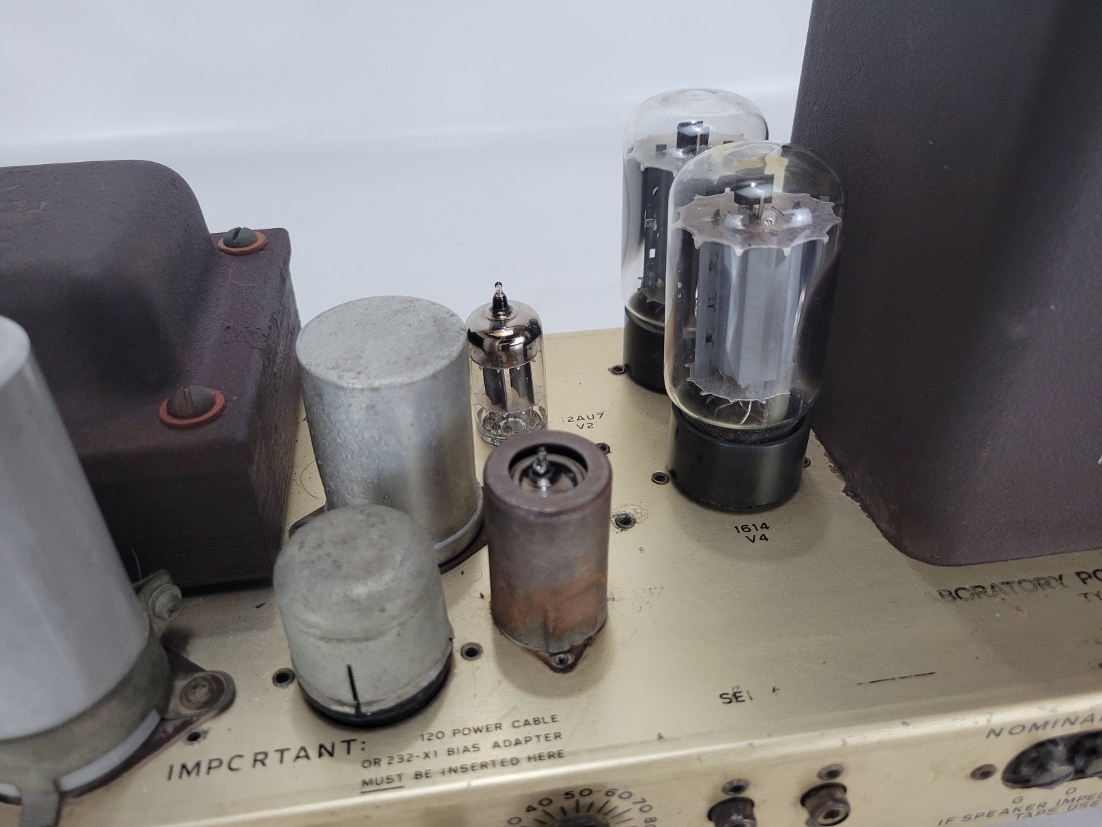 H.H. SCOTT TYPE 232 VINTAGE TUBE MONOBLOCK POWER AMPLIFIER TESTED WORKING