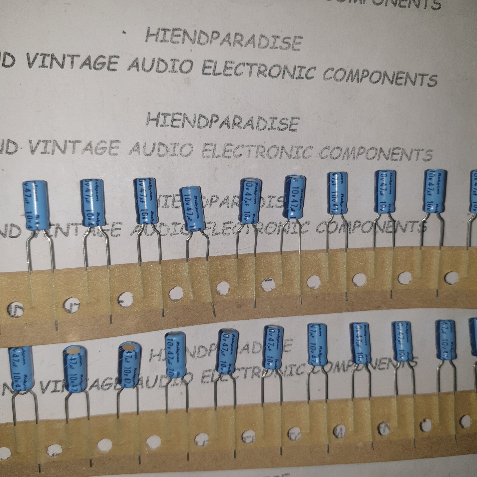 NOS GENUINE RUBYCON JAPAN CE W 47uF 10V LONG LEAD CAPS FOR AUDIO! 50pcs!