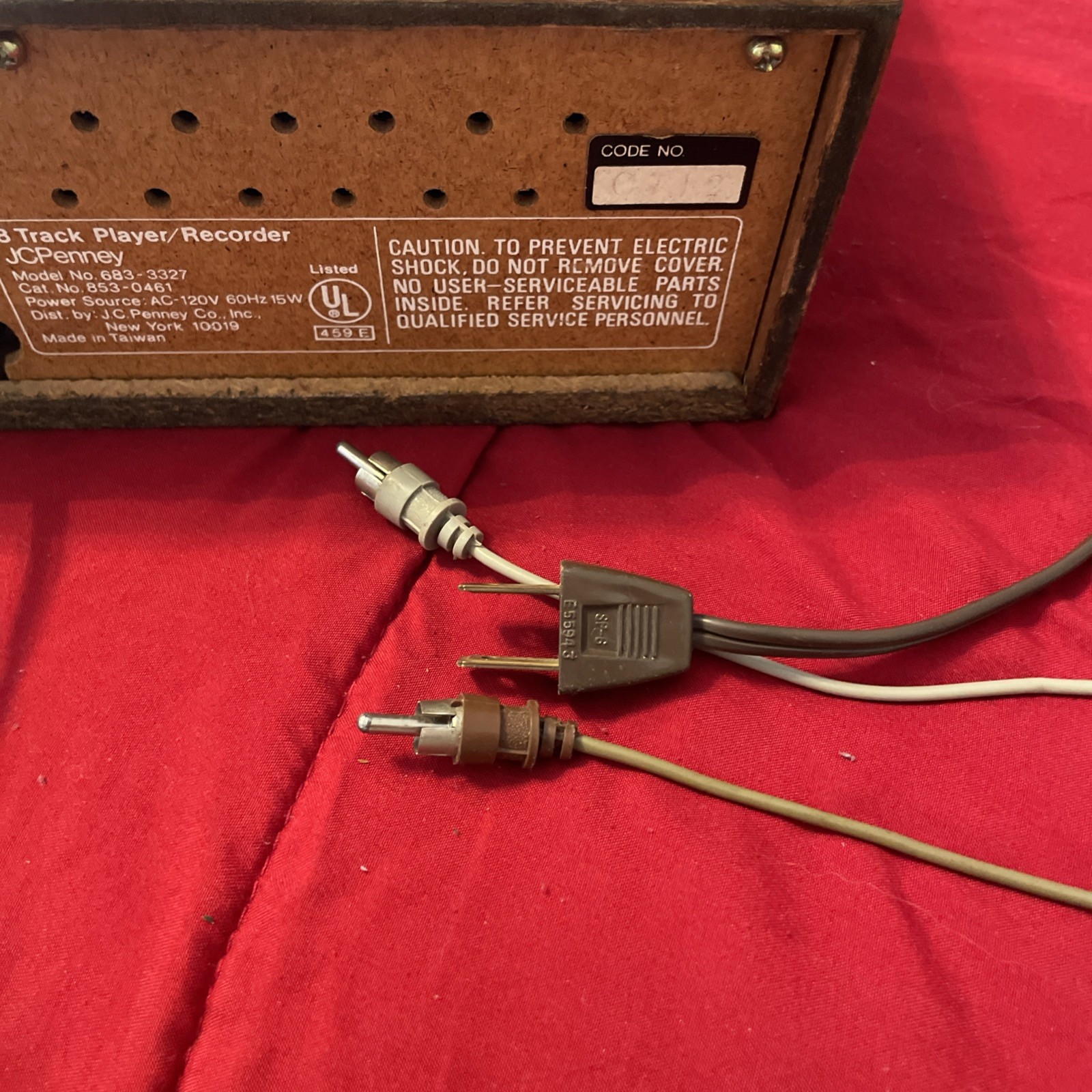 Vintage JC Penney 8 Track Player/Recorder 683-3327 HiFi Stereo
