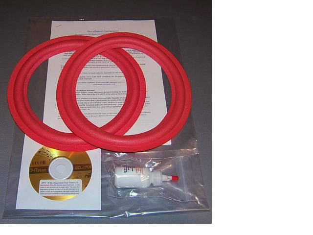 Cerwin Vega D1, CVW8, AT8, ATW8, DX1 8″ Foam Surround Speaker Woofer Repair Kit