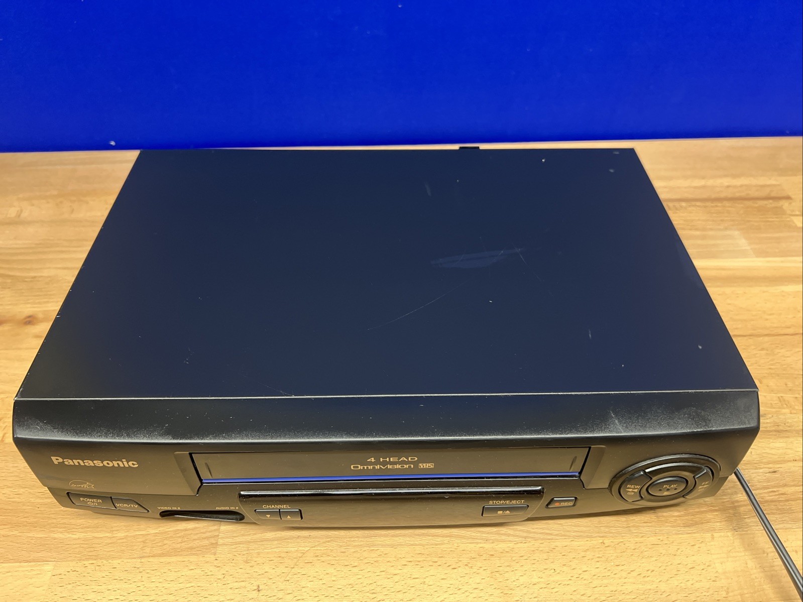 Panasonic Blue Line PV-V402 VHS VCR Omnivision Player (No Remote) Tested Working