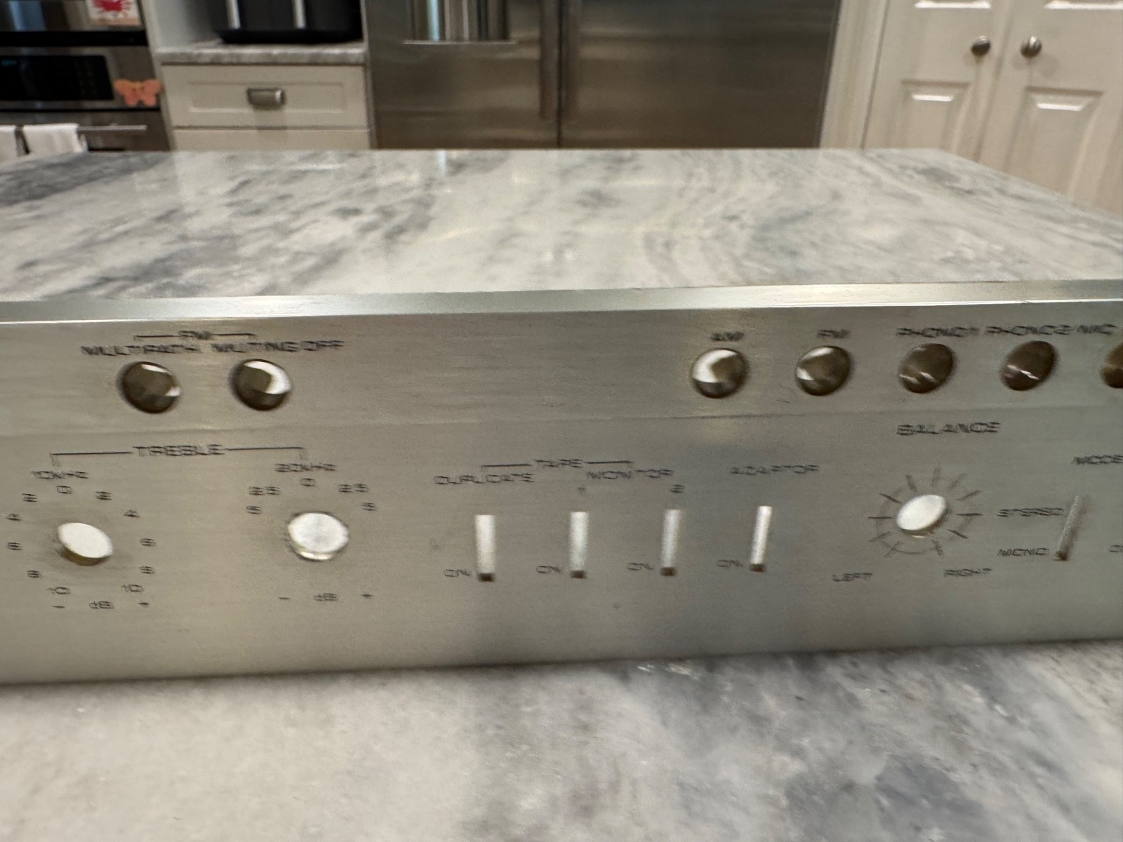 PIONEER SX-1250 PARTS OR REPAIR Faceplate No Glass Bent See Imagines Description