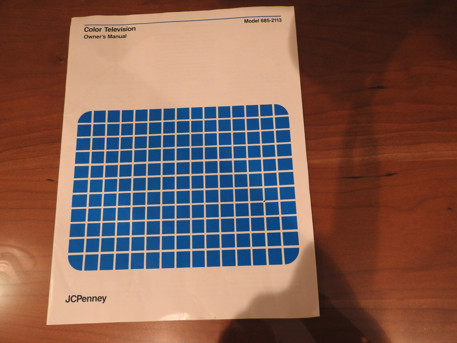 Vintage J.C.Penney Color Television 685-2113 Owner’s Manual, Schematic Diagram++