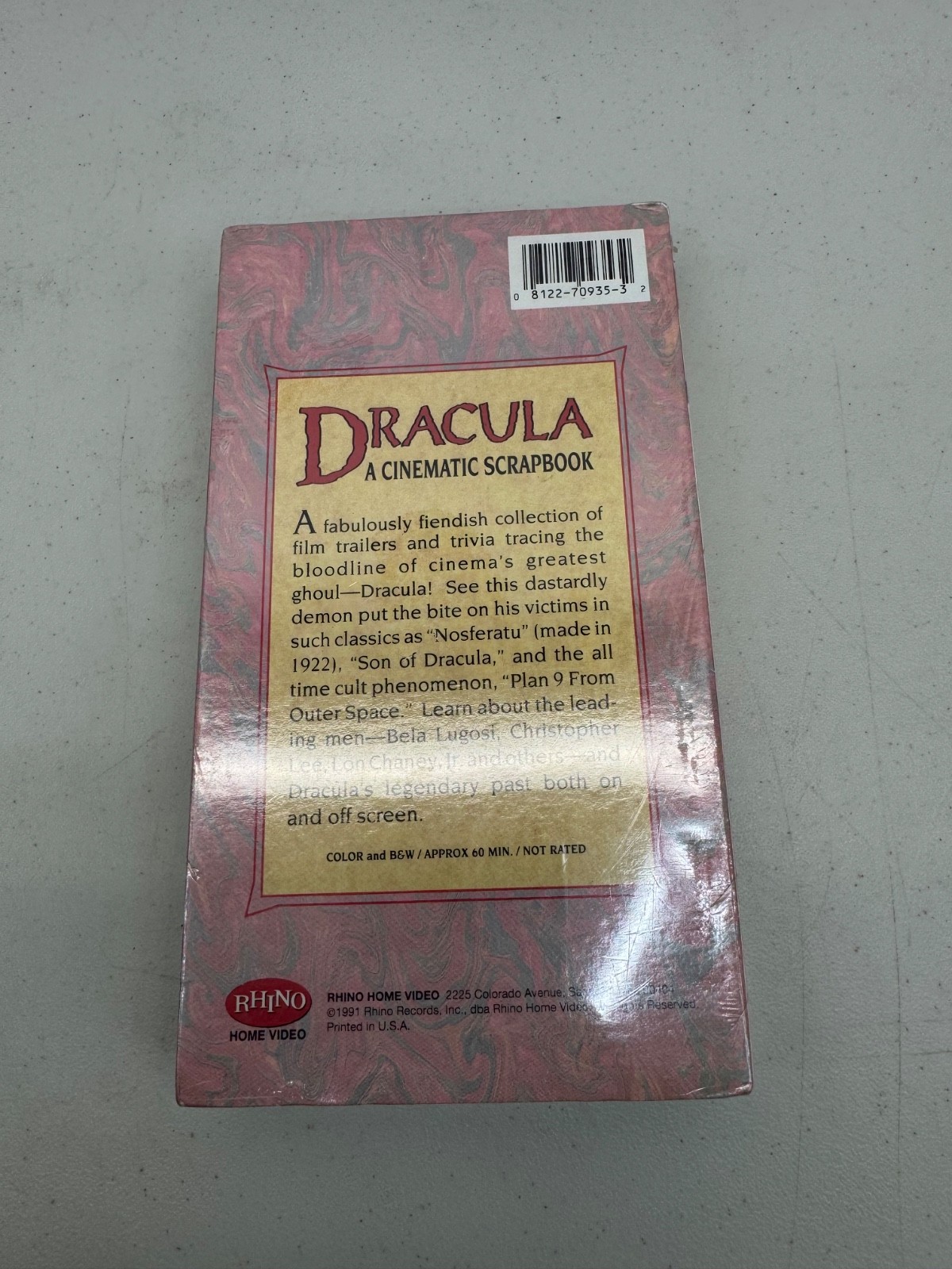 Set of 3 Sealed vintage Horror/ Monster VHS Movies
