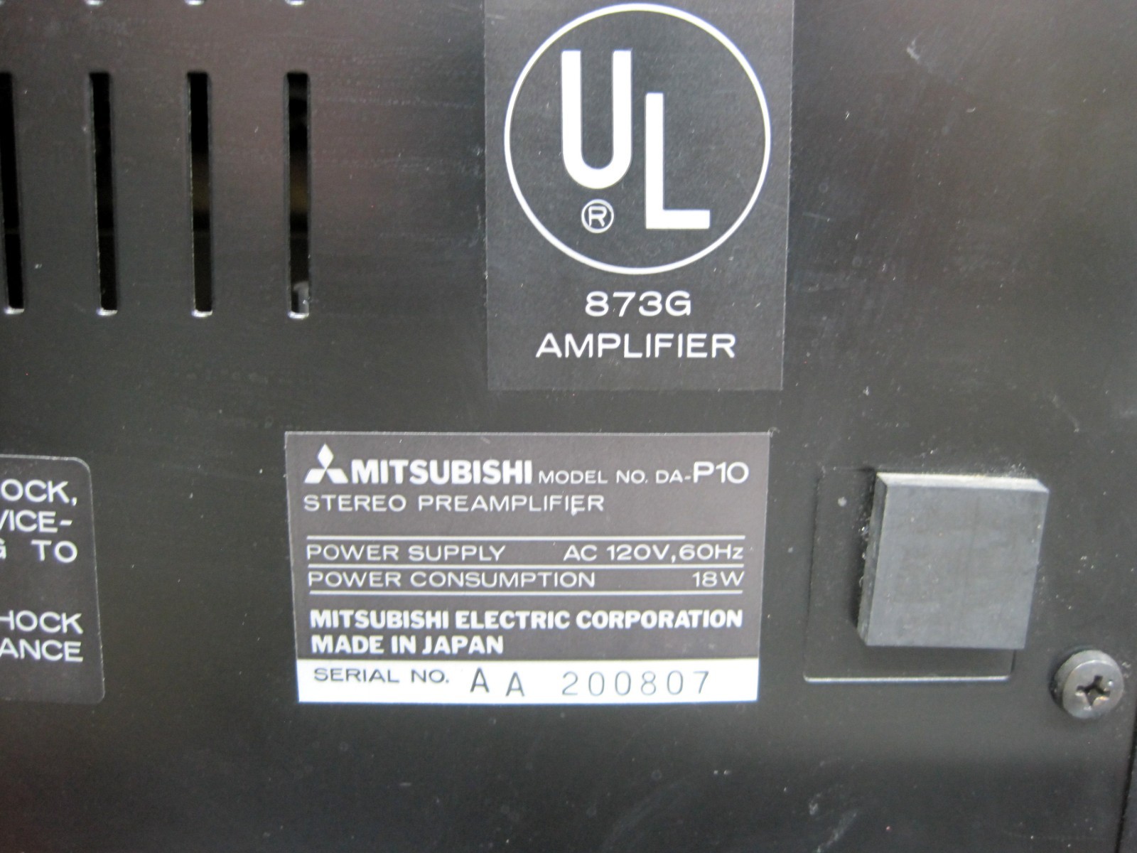 Mitsubishi DA-F10 DA-P10 DA-M10 DA-A15 Vintage Amplifier Preamplifier Tuner