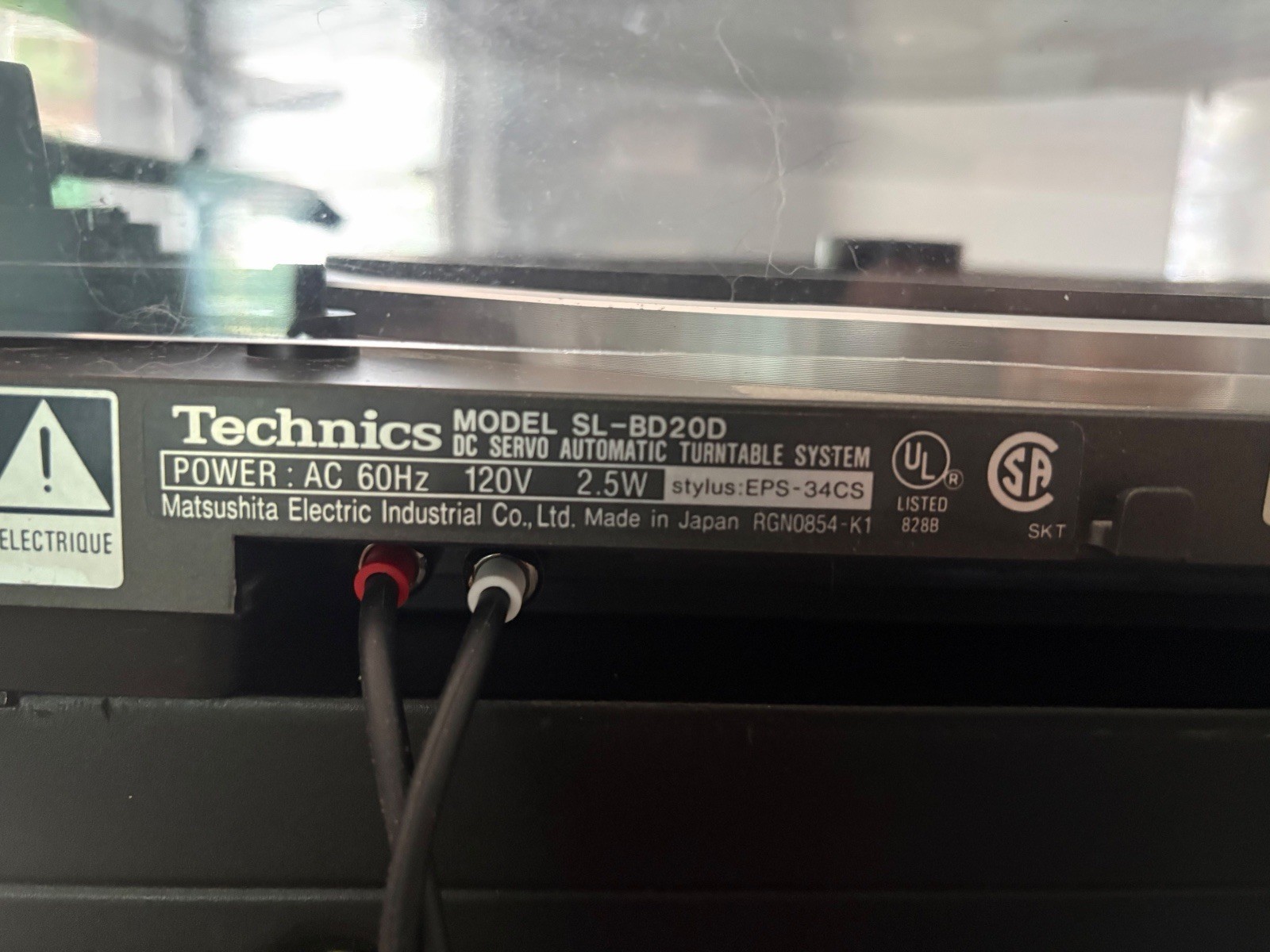 Technics SL-BD20d Vintage turntable Working fine Tested