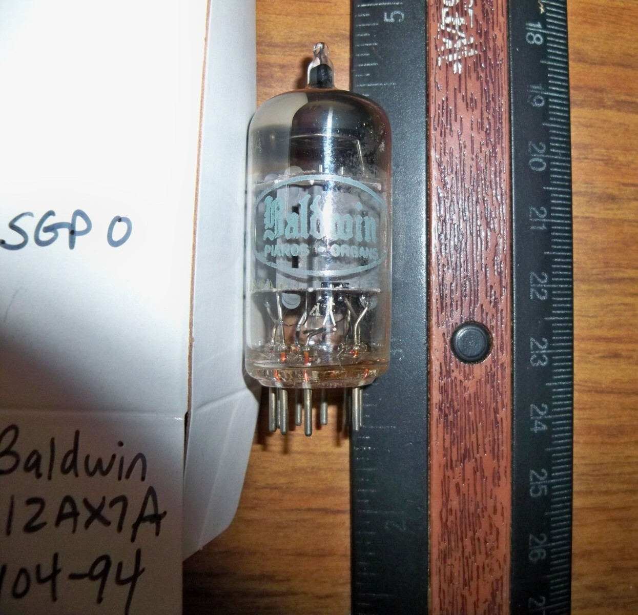 Strong Baldwin Short Gray Plate O Getter 12AX7A / ECC83 Tube – 104/94