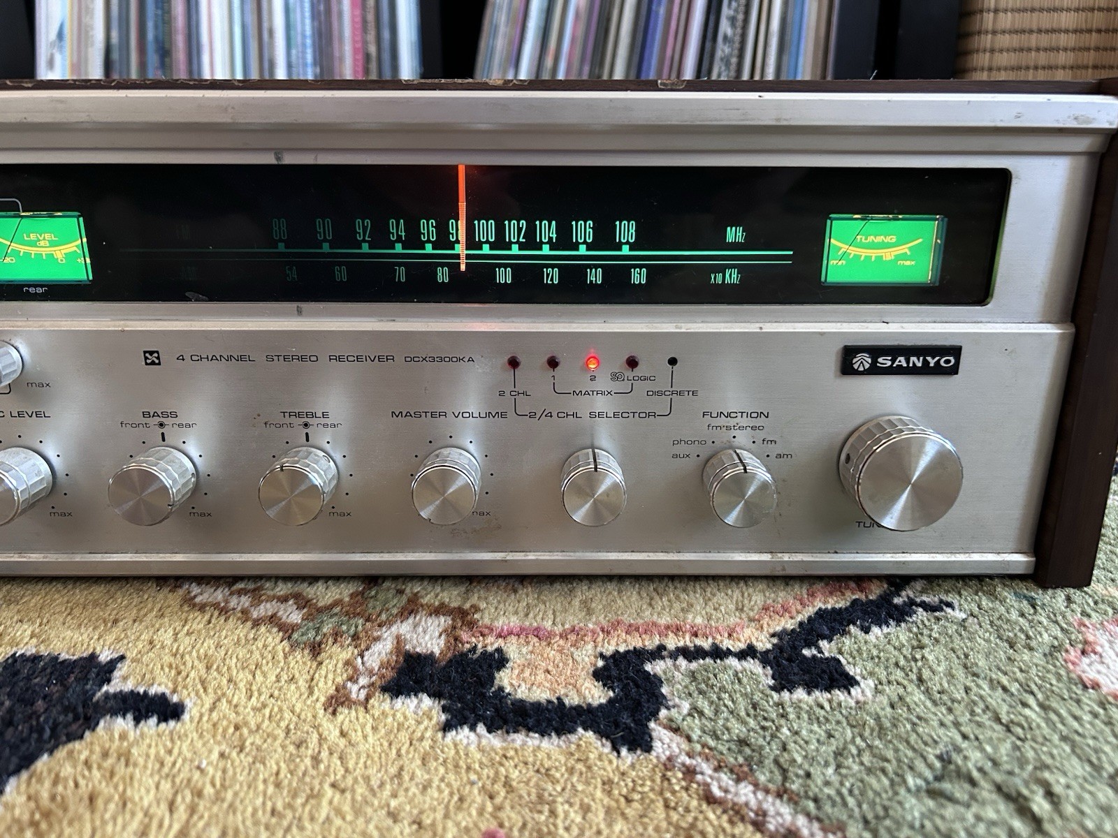 Sanyo DCX3300KA Stereo Receiver Vintage 1970’s Quadraphonic Unit See Description