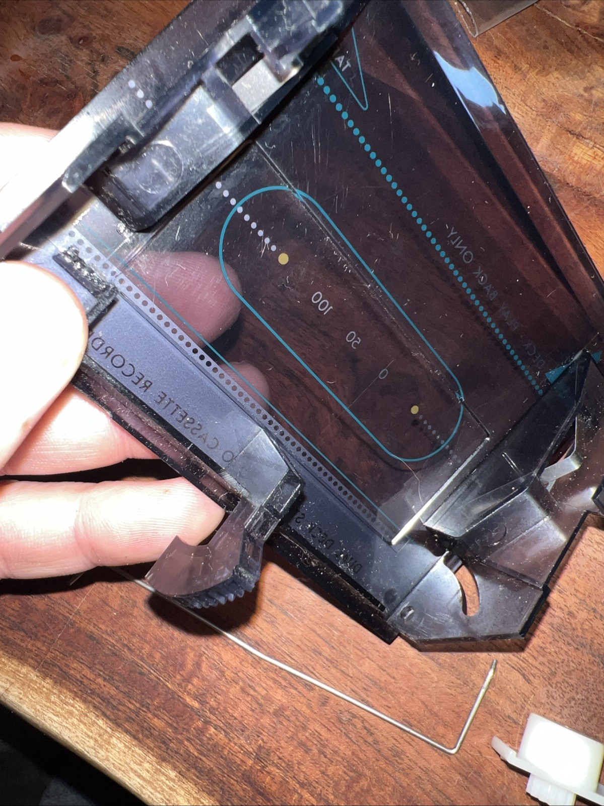 Philips Magnavox D8300 Boombox Parts Tape A Door Lid Cover Tested