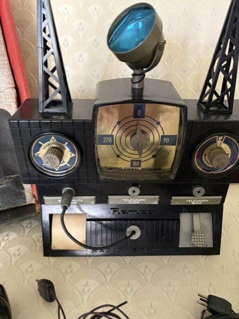 1954 Remco Electronic Radio Station In Original Box WORKING w/Video GREAT COND