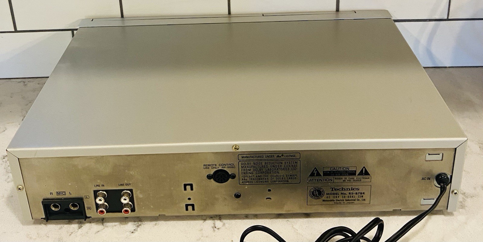 TECHNICS RS-B78R TAPE DECK Tested, Works Great. Includes Manual.