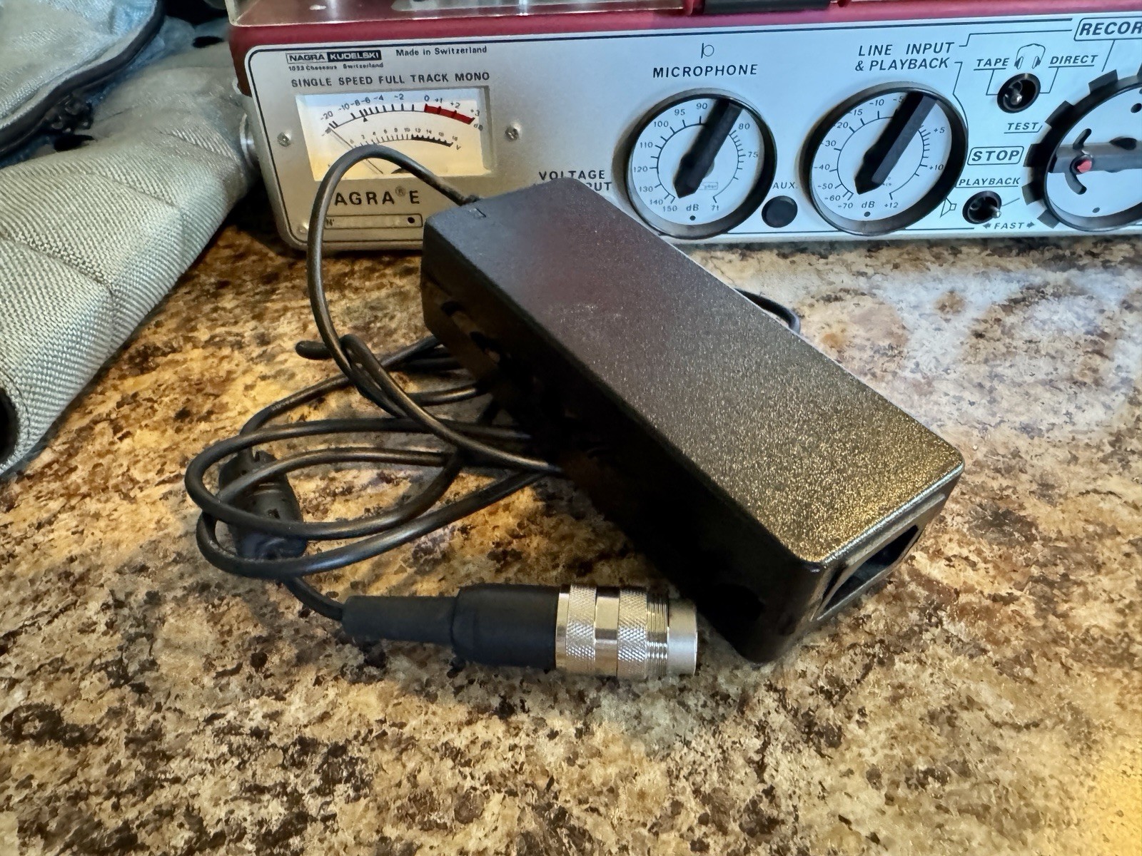 Nagra E Tape Recorder – CLEAN w Power Supply, Original Case, Tape, Take-up Reel