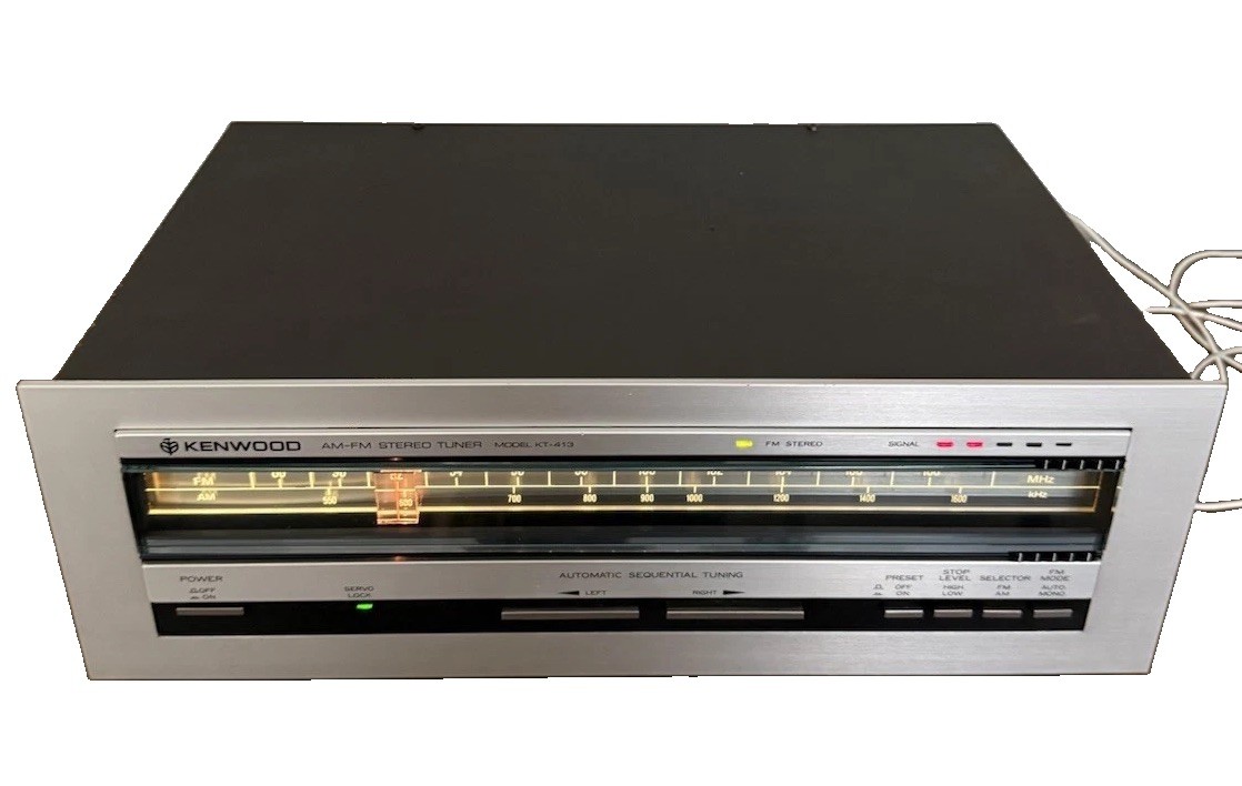 Vintage Kenwood KT-413 AM FM Stereo Tuner Audiophile Receiver Tested Working