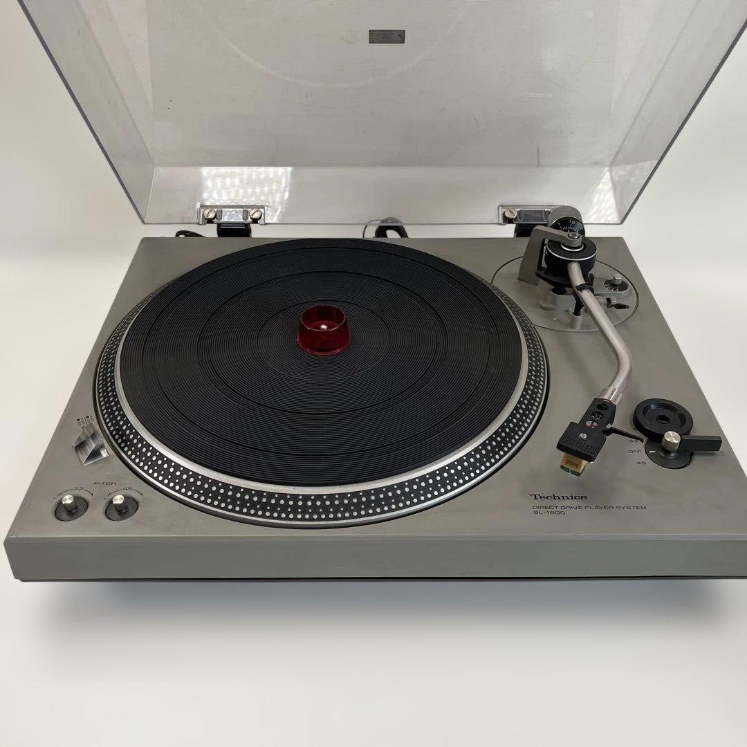 Technics SL-1500 Direct Drive Turntable Silver Vintage Tested