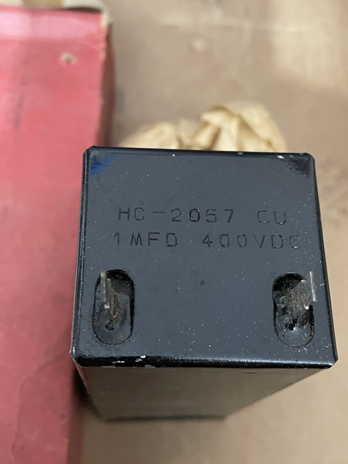Cornell Dubilier HC -2057 CU Vintage Capacitor 1 MFD 400 VDC 29516 New In Box