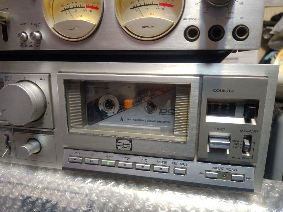 Victor KD-A55 Vintage Cassette Deck Metal Case ANRS Sound Clarity Used