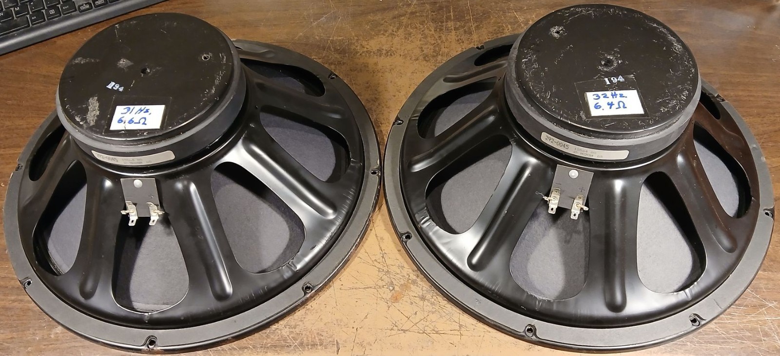 Allen HC-15 15″ Woofers by Eminence #292-0045, 8 ohm, fully tested, exc. cond.