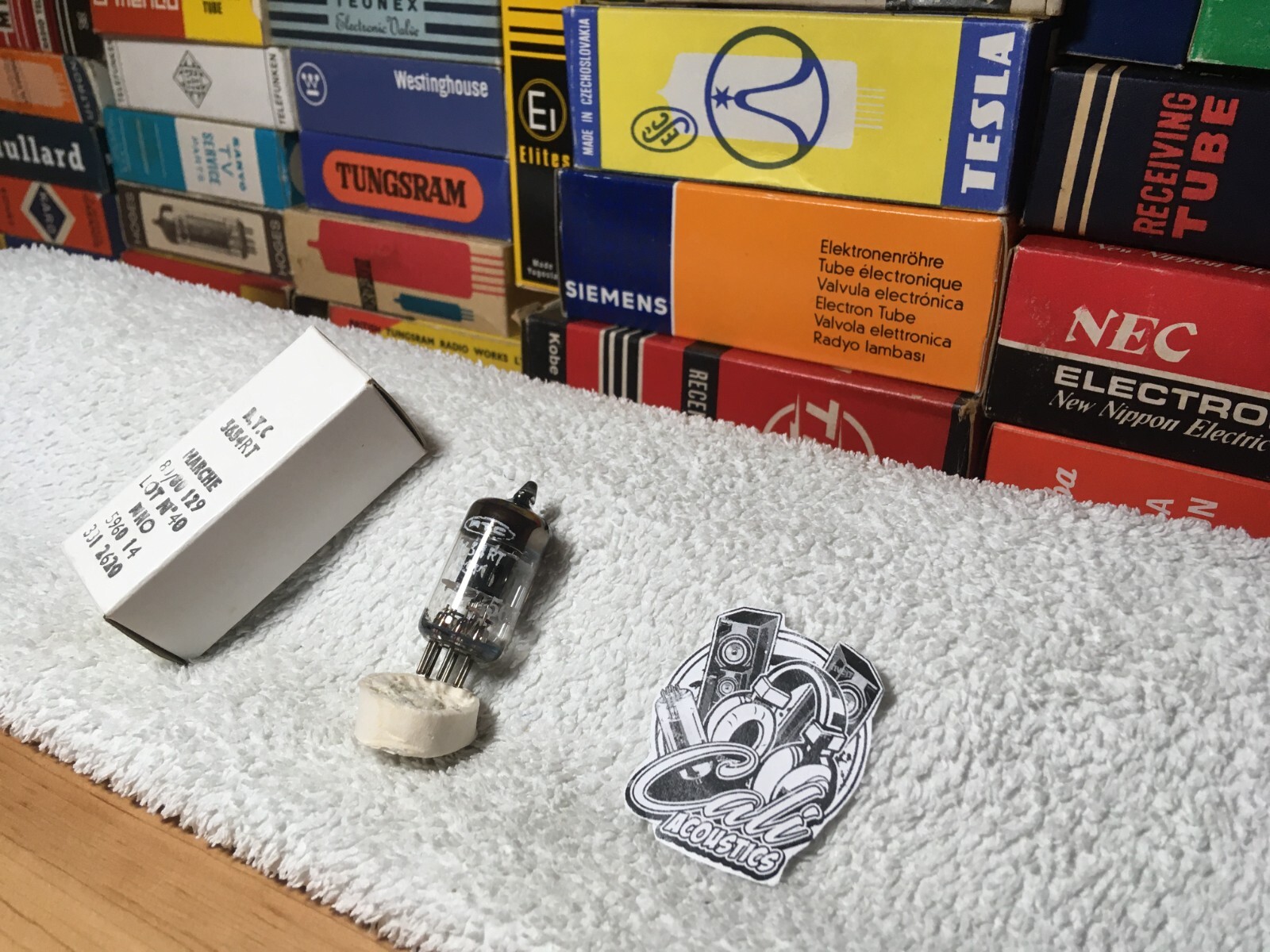 1x NOS MilitaryFrance 5654 RT /Premium EF95 6AK5 /Telefunken CU29 LittleDotAudio