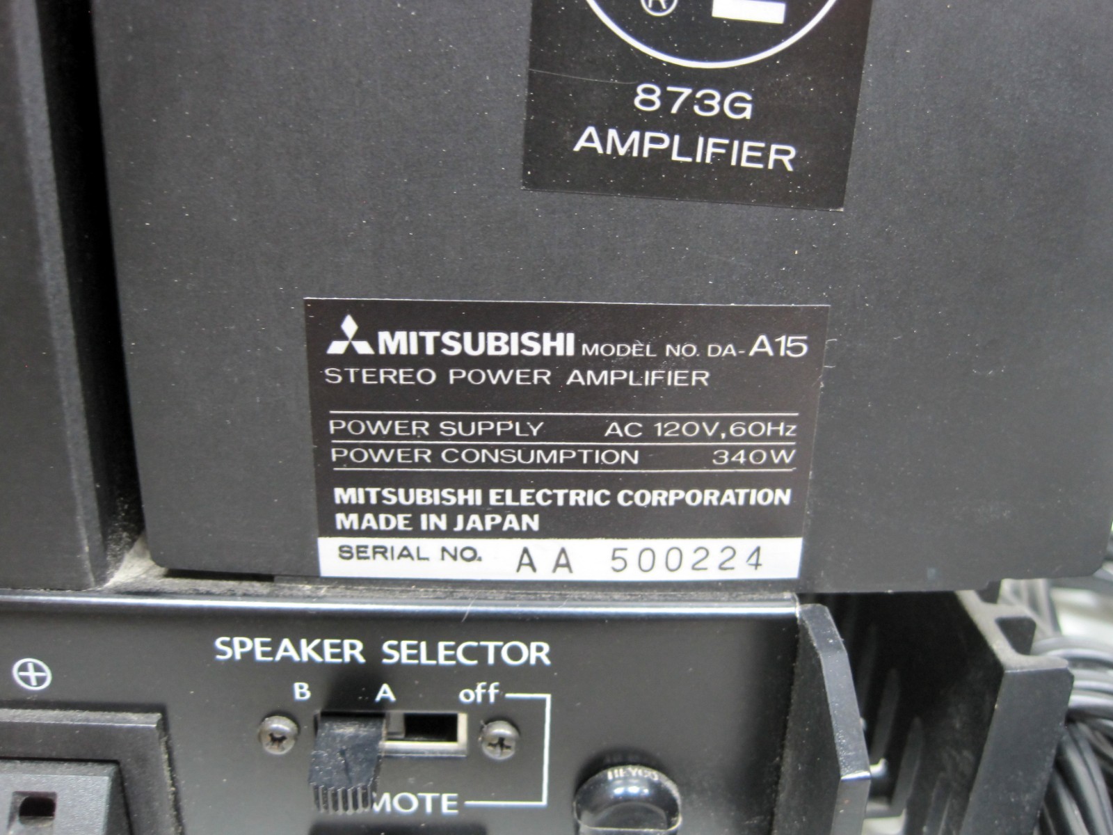 Mitsubishi DA-F10 DA-P10 DA-M10 DA-A15 Vintage Amplifier Preamplifier Tuner