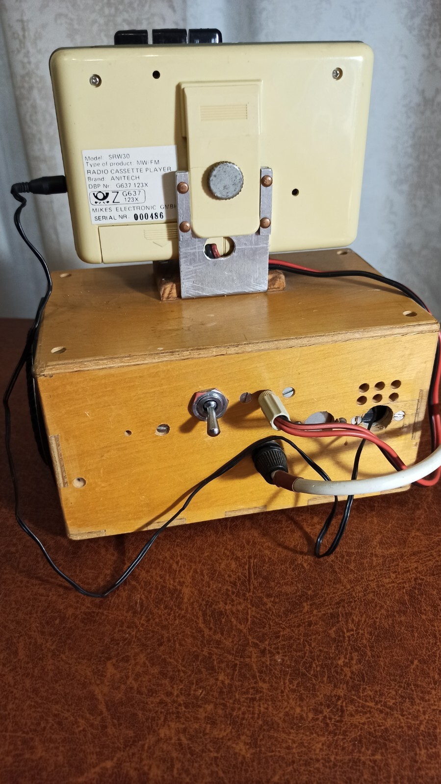 Vintage homemade audio player. Works perfect. from the Czech Republic