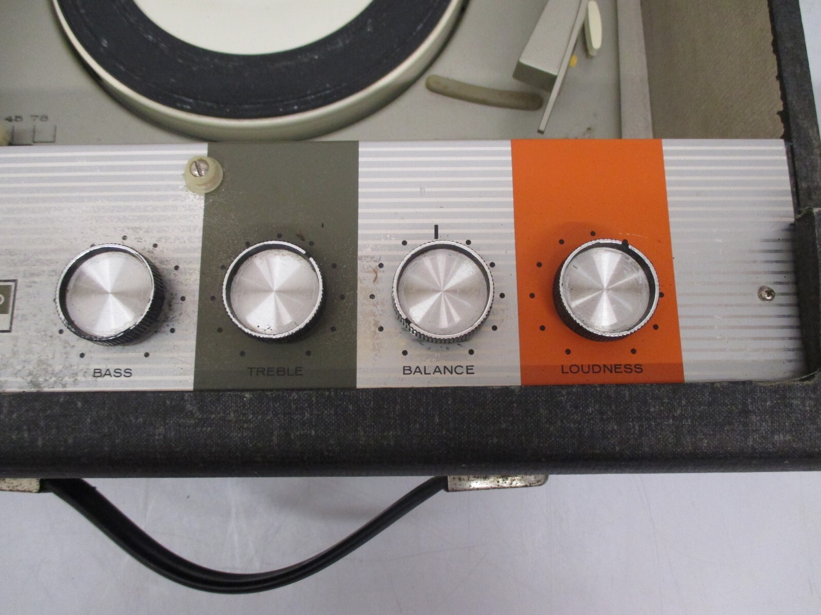 Vtg Sears Silvertone Stereo 3274 Portable Record Player 4 Speed & 2 Speakers