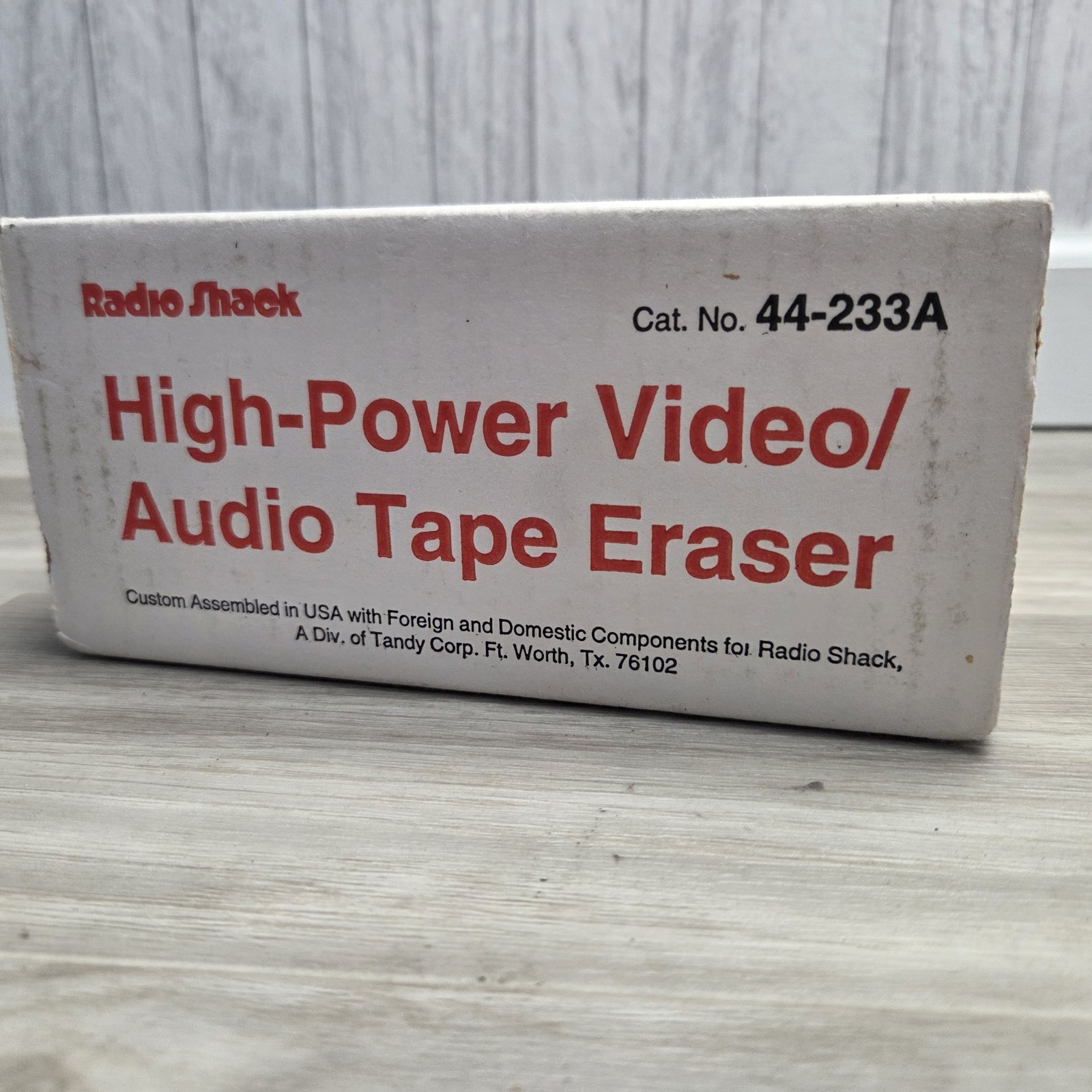Realistic 44-233A High Power Video Audio Tape Eraser Radio Shack 120V