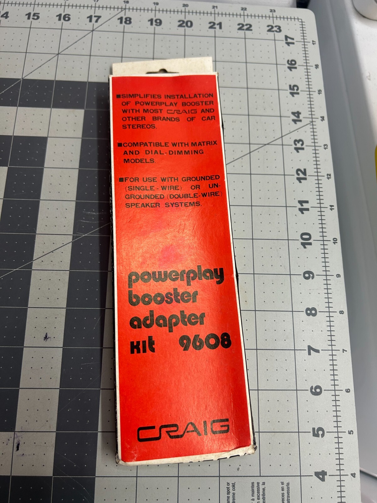 New VINTAGE CRAIG 9608 Powerplay Booster Stereo speaker adapter kit universal