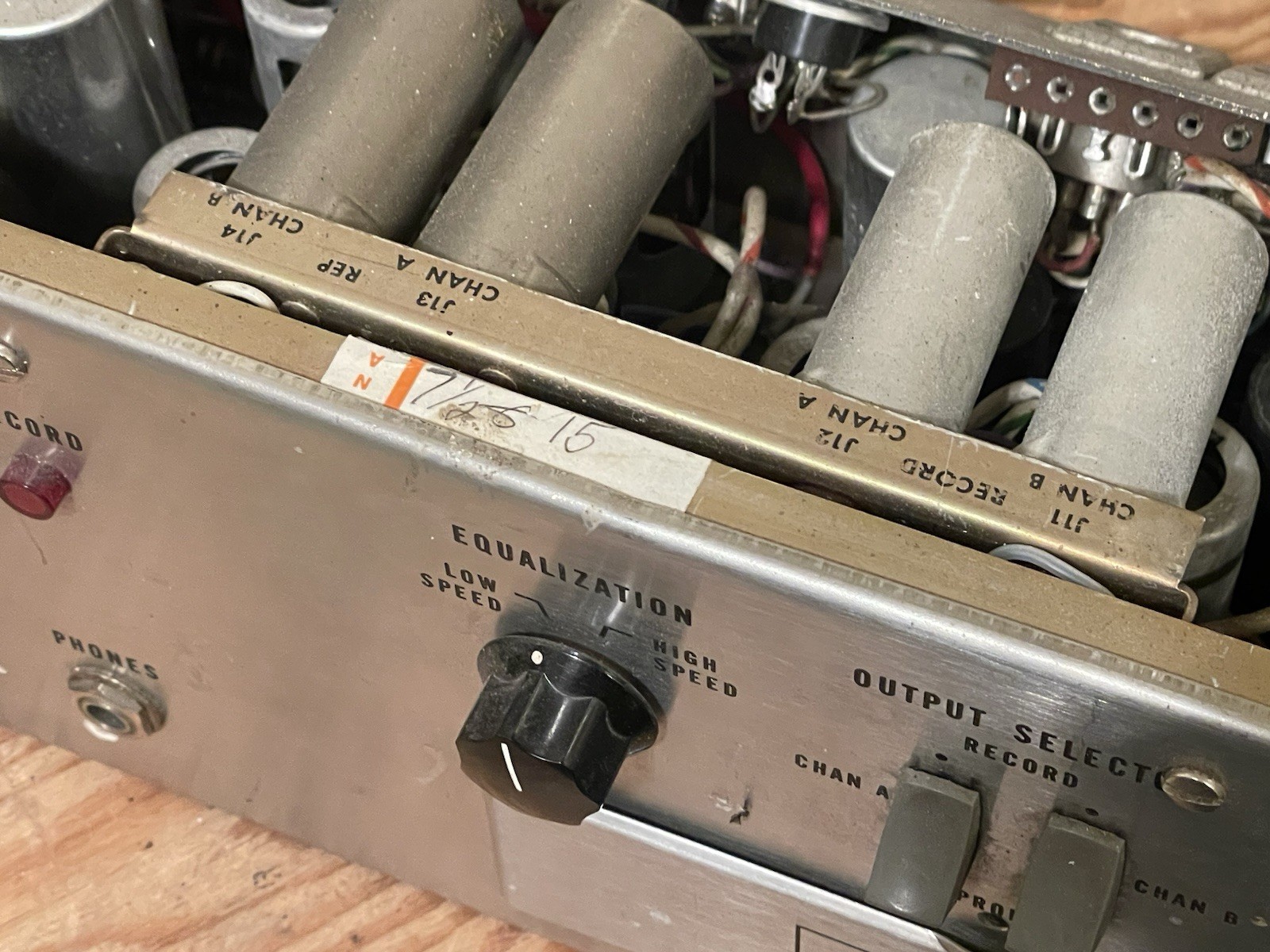 Vintage ’60s Ampex PR-10-2 tube-type two-channel electronics 7.5/15 ips preamp