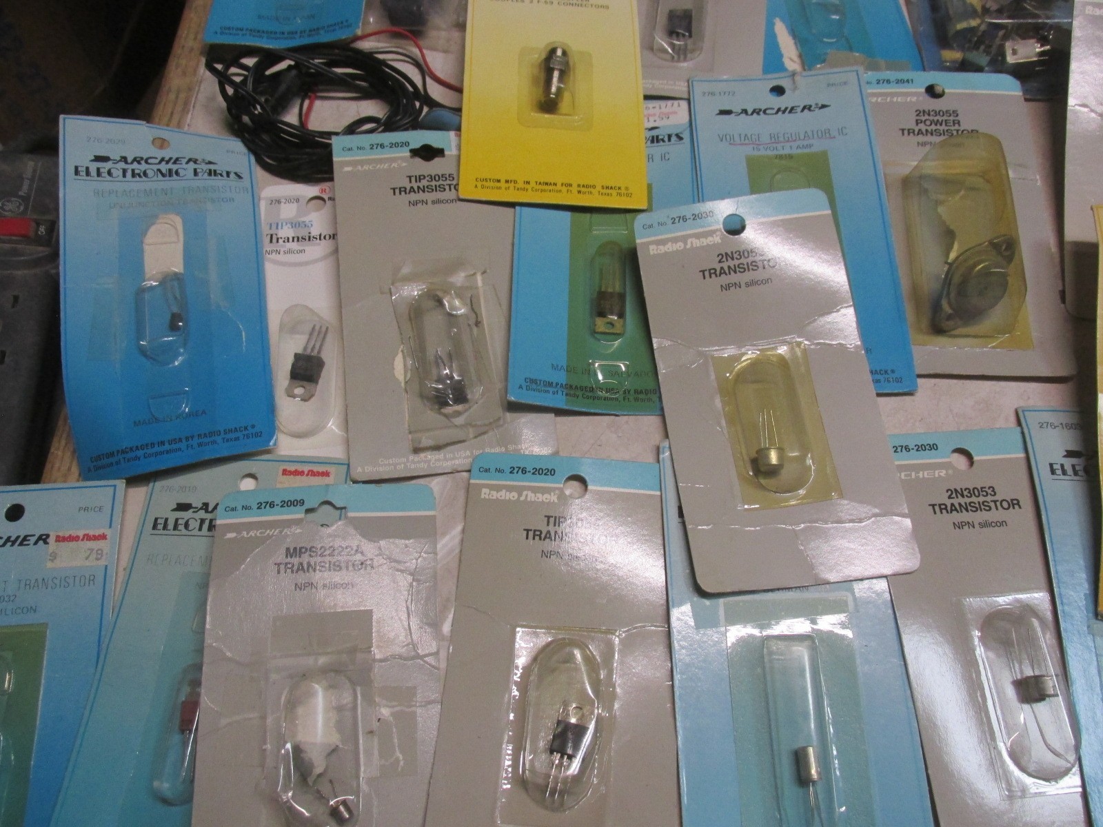 Vtg. Archer RadioShack Electronic Transistor Audio Amp Lot Of 85 Unopened Packs