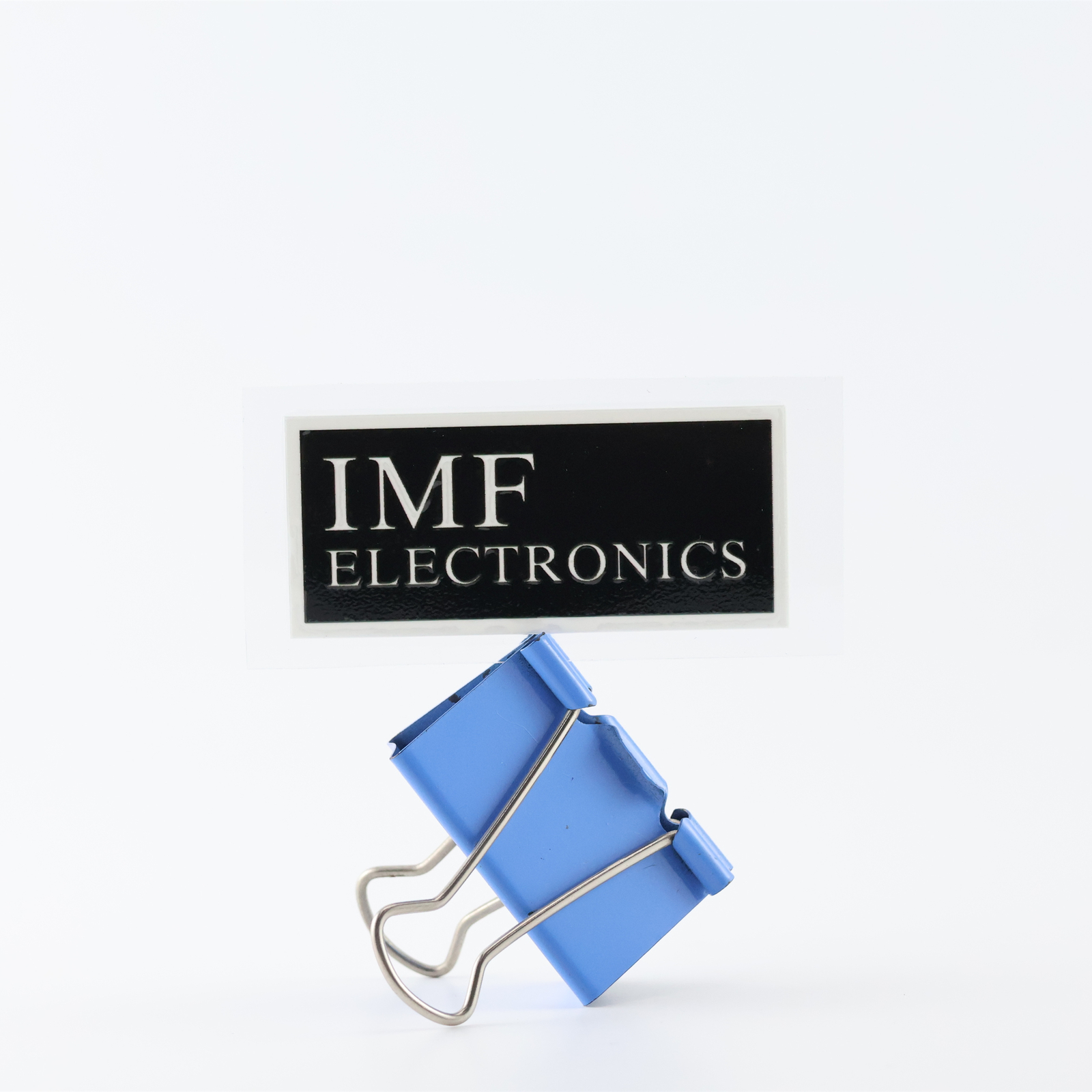 IMF Electronics logo badge Sticker Decal DIY waterproof 63mm(2.48″)X28.5mm(1.22″
