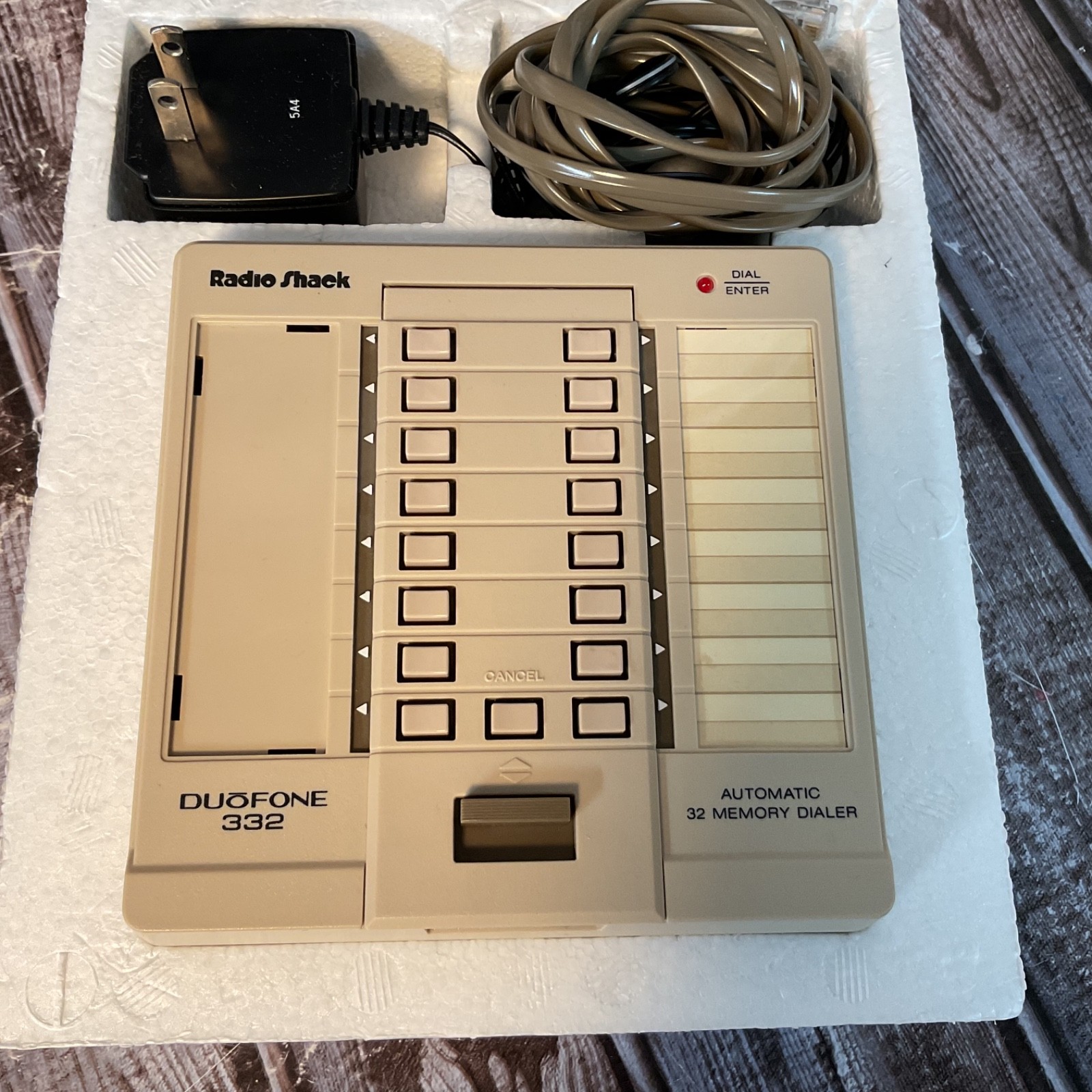 Vintage RadioShack DuoFone 332 Telephone Memory Dialer NOS