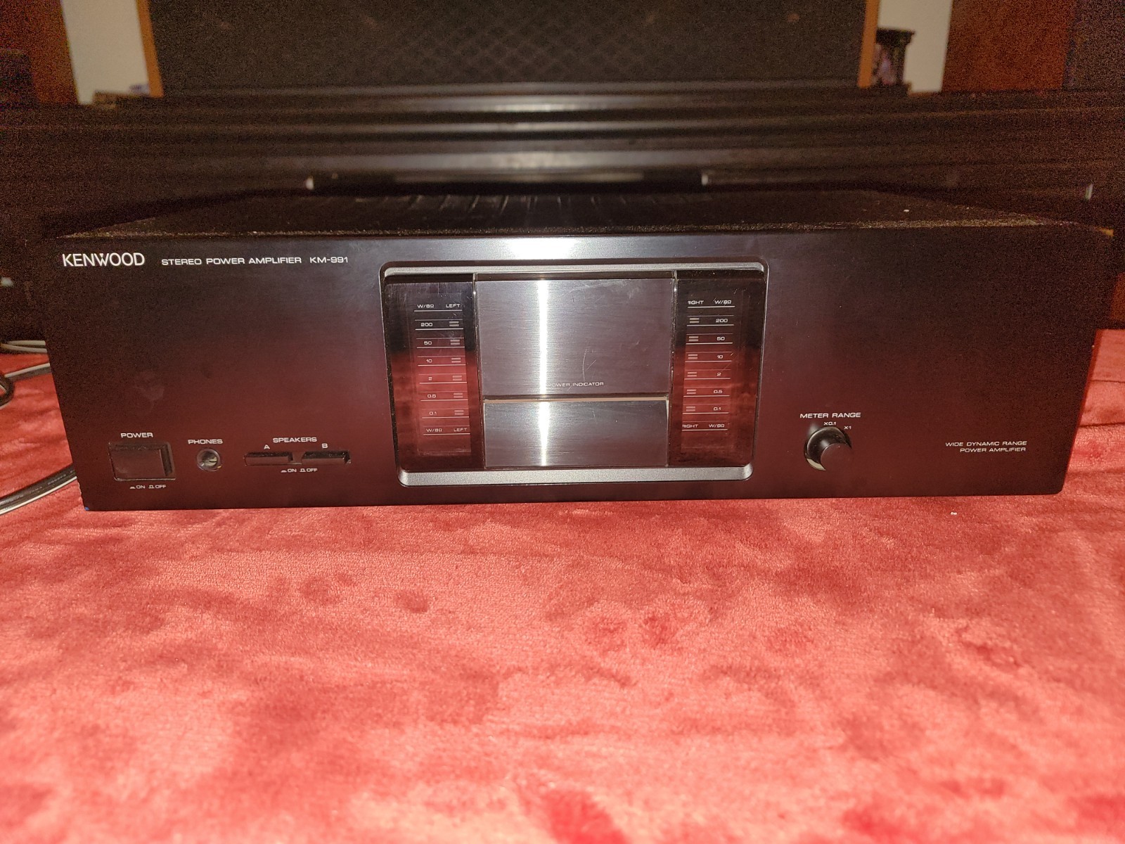 Kenwood KM-991 Stereo Power Amplifier Vintage 150W/Ch Working Power Meters