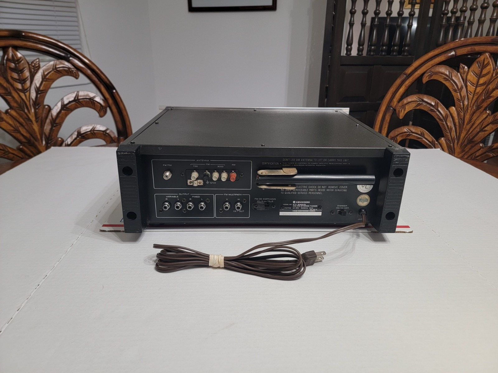 KENWOOD KT-8300 AM/FM Stereo Tuner ** TESTED **